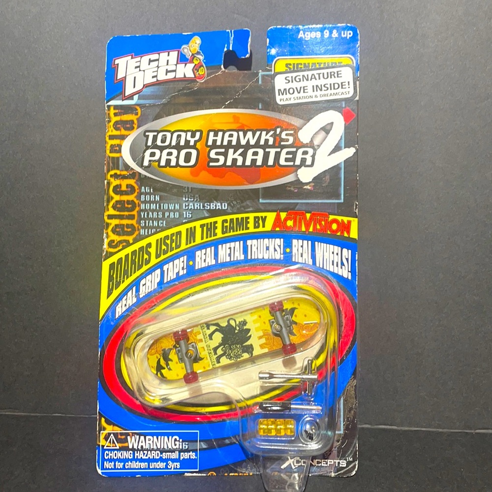 Tech Deck Tony Hawk's Pro Skater 2 Toy Machine Deck